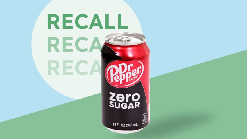 Dr. Pepper Zero Recalled in 3 States for Unlisted Sugar