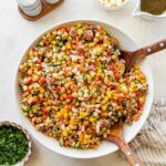 Dense Bean Salad with Salami and Feta